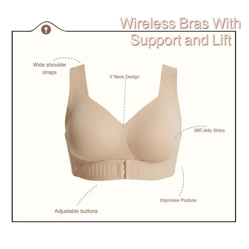 Cross-Border Jelly Bra Cross Side