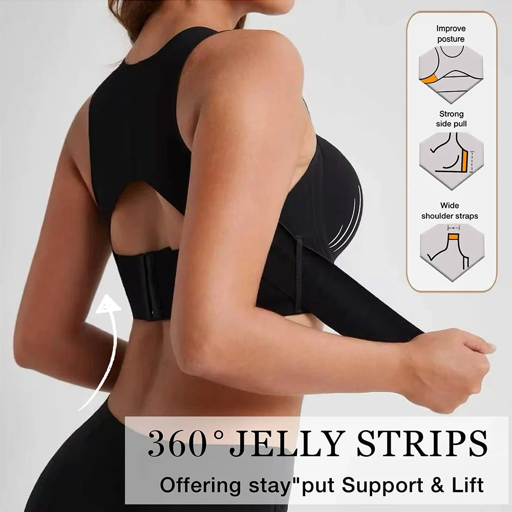 Cross-Border Jelly Bra Cross Side